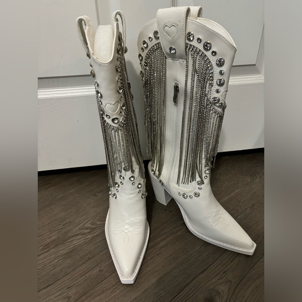 Dolls Kill / Sugar Thrillz Present Perfect Cowboy Boots - Picture 5 of 8